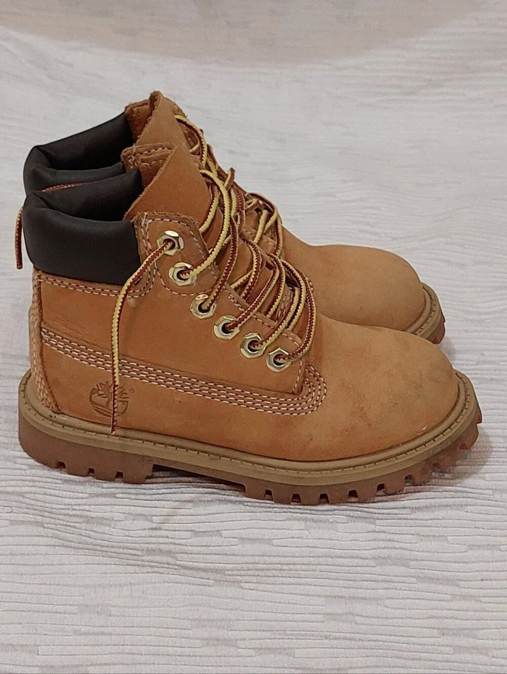 Timberland Kids Wheat Lace-Up Work Boots Size 9